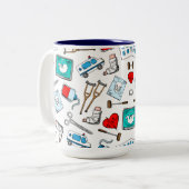 Mug en céramique de conception médicale (Devant gauche)