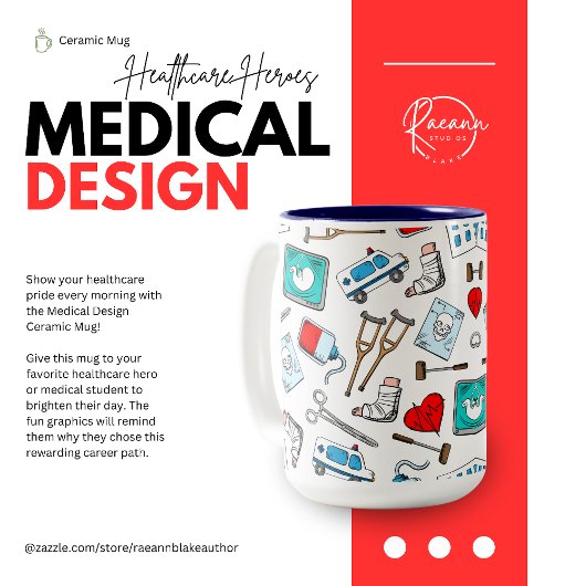 Mug en céramique de conception médicale