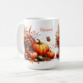 Mug en céramique de fête de l'automne (Devant gauche)