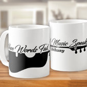 Mug en céramique de guitare personnalisée "Quand l