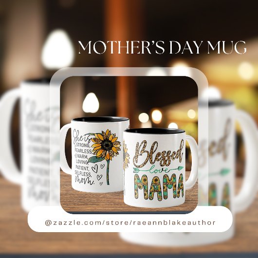 Mug en céramique de la Fête des mères 'Blessed Mam