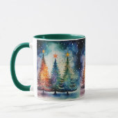 Mug en céramique de la nuit de Noël étoilée (Gauche)
