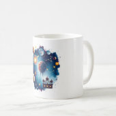 Mug en céramique de l'espace cosmique - Explorez l (Devant droit)