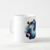 Mug en céramique de l'espace cosmique - Explorez l (Devant gauche)