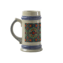Mug en céramique d'héritage orné – Motif vintage s