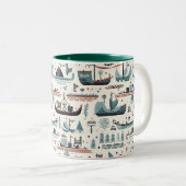 Mug en céramique d'inspiration nordique (Devant droit)