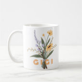 Mug en céramique florale personnalisée (Gauche)