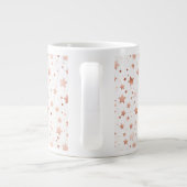 Mug en céramique géant avec étoiles dorées roses d (Dos)