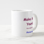 Mug en céramique Jumbo personnalisé pour personnal (Devant droit)