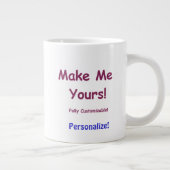 Mug en céramique Jumbo personnalisé pour personnal (Droite)