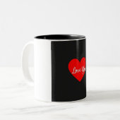 Mug en céramique "Love You" - Parfait pour quelqu' (Devant gauche)