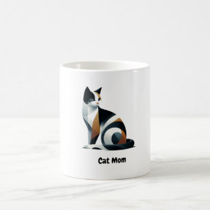Mug en céramique maman chat calico mignon