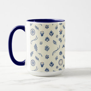 Mug en céramique méditerranéen vintage