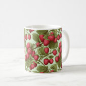 Mug en céramique Motif de framboise vintage (Devant droit)