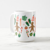 Mug en céramique Motif de Noël (Devant gauche)