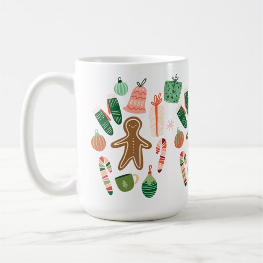 Mug en céramique Motif de Noël (Gauche)
