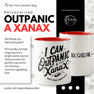Mug en céramique personnalisé "Je peux surpasser e