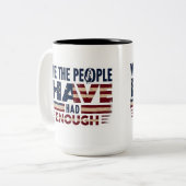 Mug en céramique personnalisée avec Emblème améric (Devant gauche)