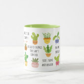 Mug en céramique Plante, mignonne pour l'esprit po (Centre)