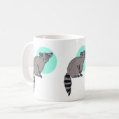 Mug en céramique Raccoon 11oz (Devant gauche)