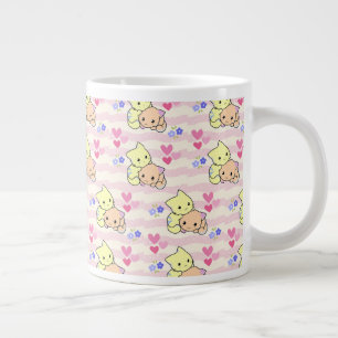 Mug en céramique rose pastel avec chatons Kawaii m