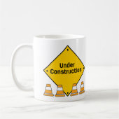 Mug En construction avec des cônes (Gauche)