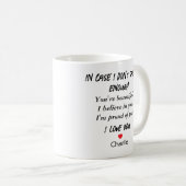 Mug En coque je ne le dis pas assez Valentines Day (Devant droit)