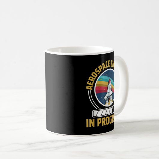 Mug En cours Génie aéronautique et aérospatial (Devant droit)