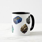 Mug en cristal minéral - Vibrant pierre naturelle  (Devant droit)