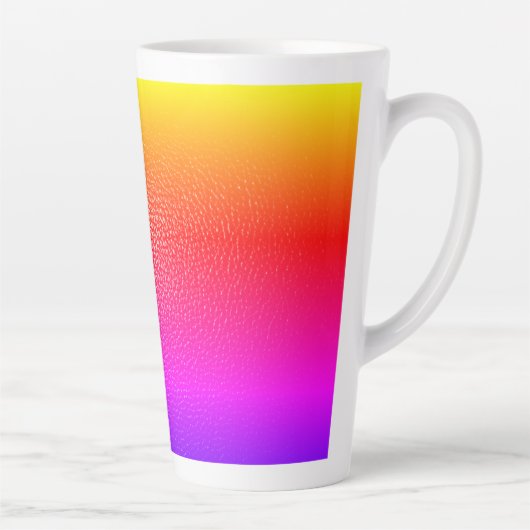 mug en cuir imprimé jaune et rose (Droite)