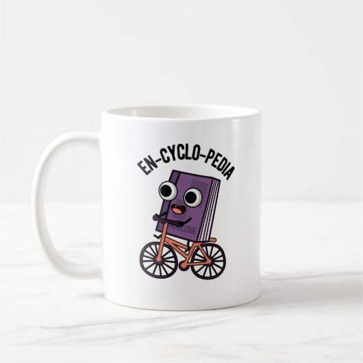Mug En-cyclo-Pedia Funny Encyclopedia Pun (Gauche)