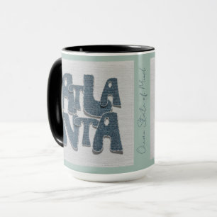Mug en denim d'Atlanta Géorgie
