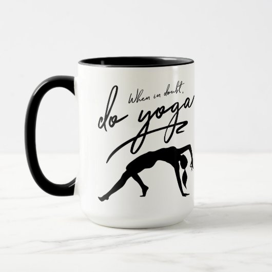 Mug En Doute, Faites Du Yoga (Gauche)