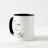 Mug en droit par mariage par coeur par choix (Devant gauche)