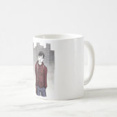 Mug en écoutant de la musique il effiloche (Devant droit)