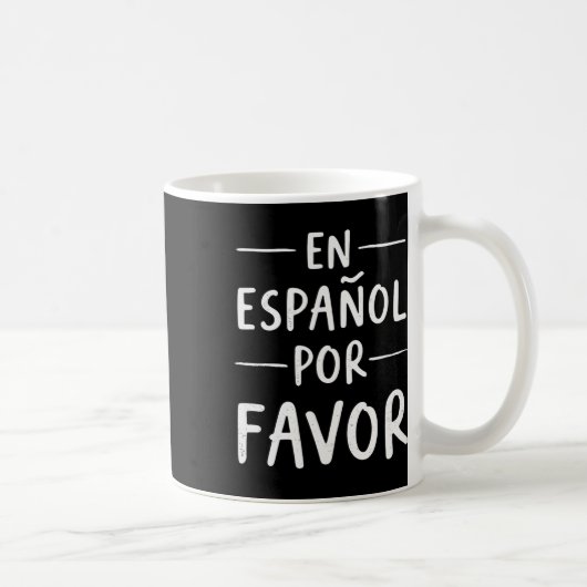 Mug En Espagnol S'il Vous Plaît Professeur d'espagnol  (Droite)