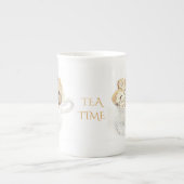 MUG EN FAIENCE FINE "HEURE DU THÉ" BISCOTTI (Devant)