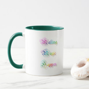 Mug En faisant la magie produisez-vous. texte