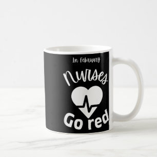Mug En Février Infirmières Go Red American Heart Healt