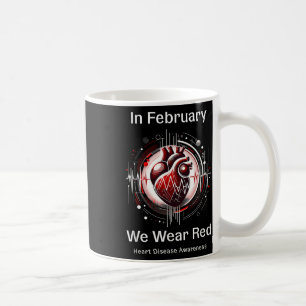 Mug En Février, Nous Portons Red Heart Health Awarenes