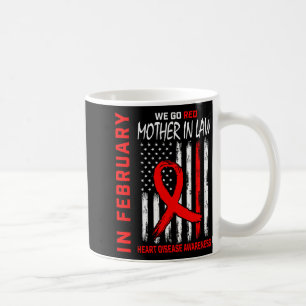 Mug En février, portez du rouge, maladie cardiaque bel