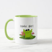 Mug En fin de compte...Dieu gagne mignonne grenouille  (Gauche)