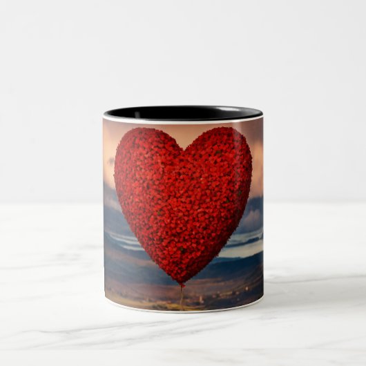 Mug en fleur de coeur (Centre)