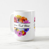 Mug En fleur - Fleur à éclats ronds (Devant gauche)