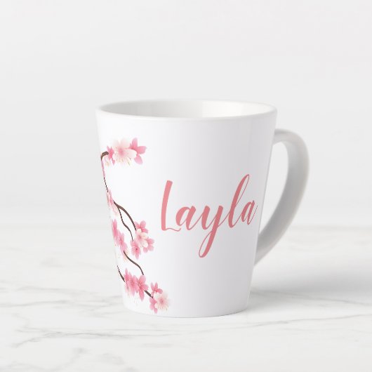 Mug en fleurs de cerisier personnalisée *Flower (Angle droit)