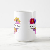 Mug En fleurs - Fleurs en forme de cœur (Centre)