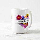 Mug En fleurs - Fleurs en forme de cœur (Devant droit)