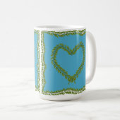 Mug en forme de coeur de feuille (Devant droit)