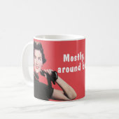 Mug En grande partie je me tiens juste autour d'être (Devant gauche)