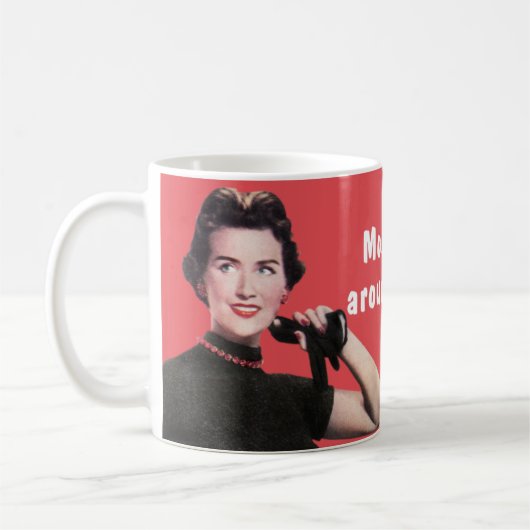 Mug En grande partie je me tiens juste autour d'être (Gauche)